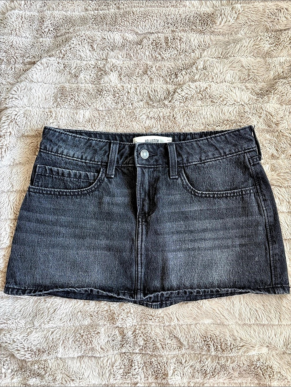 Hollister Denim Jean Skirt Waist 26